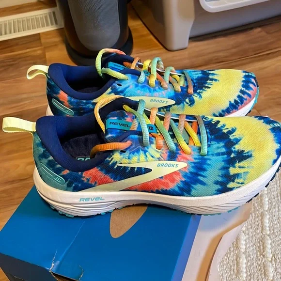 Brooks tie dye running shoes on sale